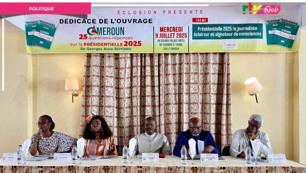 Dédicace - Ouvrage : à propos de la présidentielle 2025, Georges Alain Boyomo appelle à bâtir des ponts, pas des murs | Crédit photo : EE