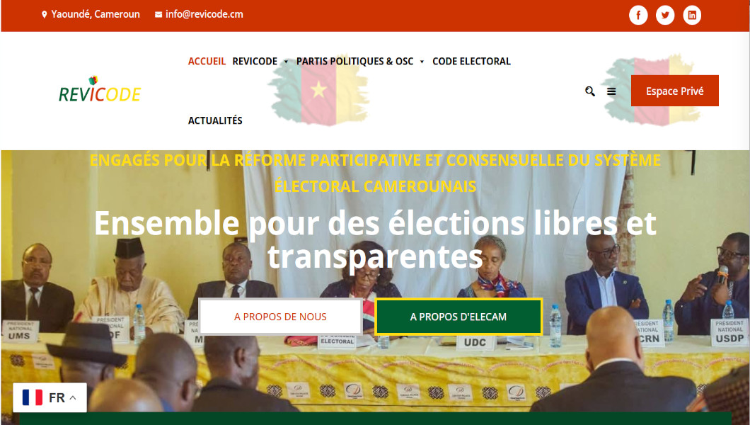Revicode : la plateforme numérique pour une réforme électorale participative lancée à Yaoundé