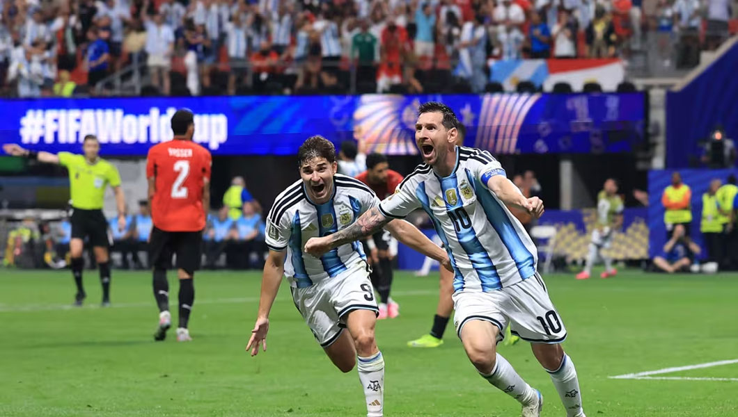 L'Argentine savoure sa victoire face à l'Egypte | Crédit photo : FIFA