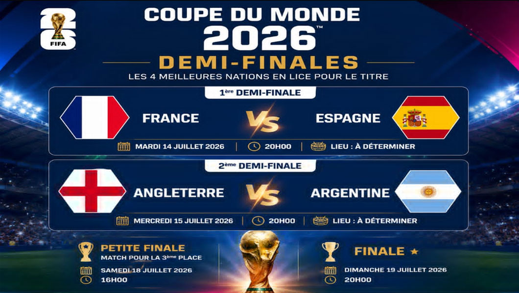 Coupe du monde 2026 : les demi-finales sans le Maroc, dernier représentant de l’Afrique | Crédit image : ANP