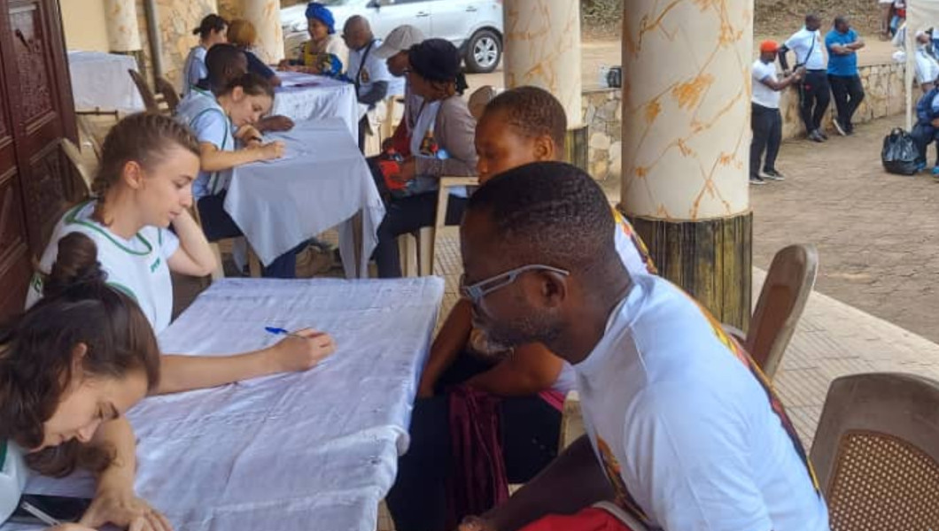 La chorale 101 aux côtés des malades ©ME