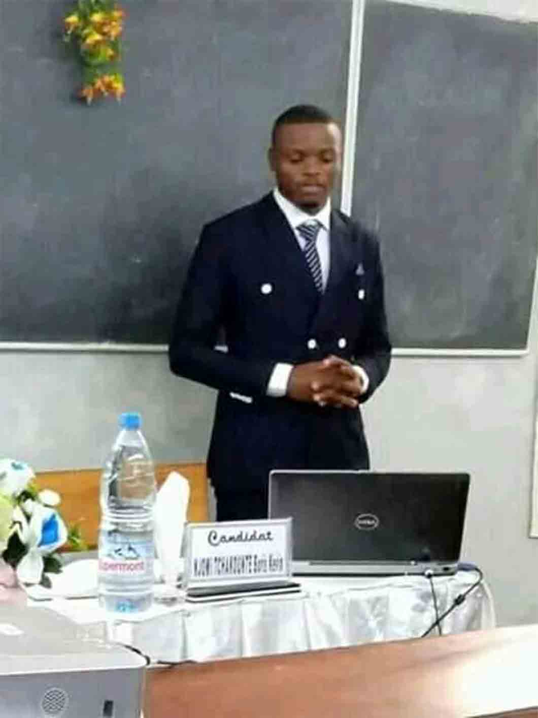 Njomi Tchakounte, poignardé à mort en plein cours par son élève le mardi 14 janvier 2020 / ©Archives